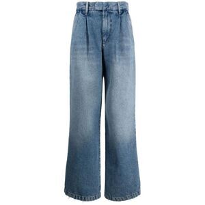 ARMARIUM Wide Leg Pleated Denim Pants Women DENIM